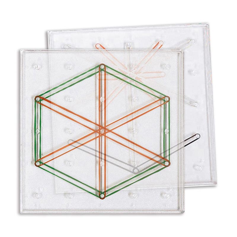 Carregar imagem para visualizador de galeria, Conjunto de 6 geoplanos transparentes