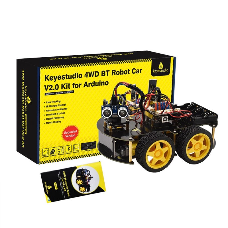 Carregar imagem para visualizador de galeria, Kit 4WD BT Carro Robô V2.0