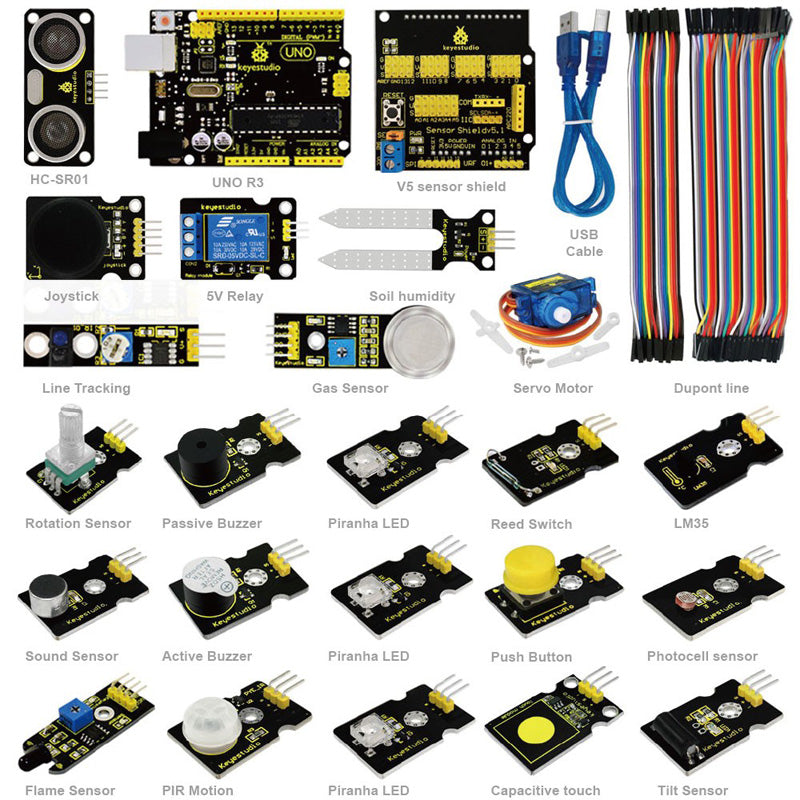 Carregar imagem para visualizador de galeria, Kit de programação gráfica ARDUBLOCK Keyestudio