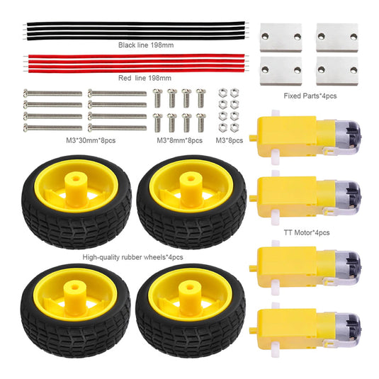 Kit de rodas motorizadas para carro inteligente