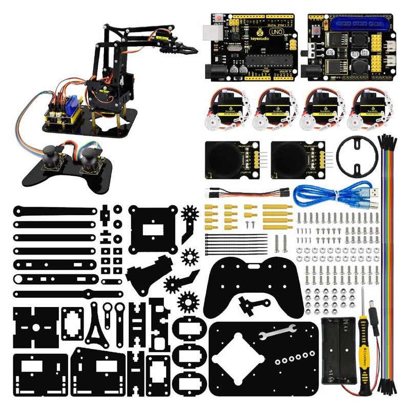 Carregar imagem para visualizador de galeria, Kit DIY Braço Robótico 4DOF para Arduino