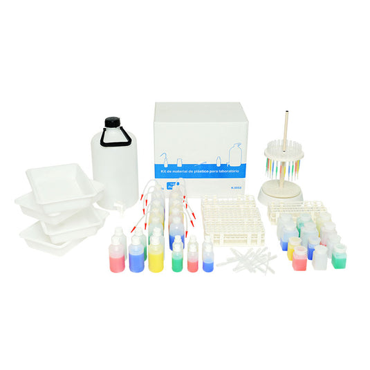 Kit de material de plástico para laboratório