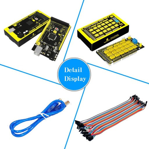 Carregar imagem para visualizador de galeria, Kit 30 sensores com placa Arduino MEGA 2563 R3 Keyestudio
