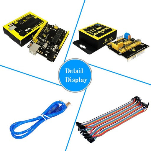 Carregar imagem para visualizador de galeria, Kit 30 Sensores com placa Arduino UNO R3 Keyestudio