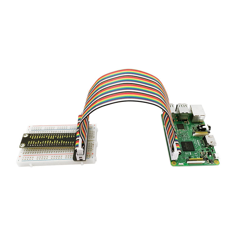 Load image into Gallery viewer, GPIO Shield Kit + Breadboard + Jumpers Raspberry Pi Keyestudio