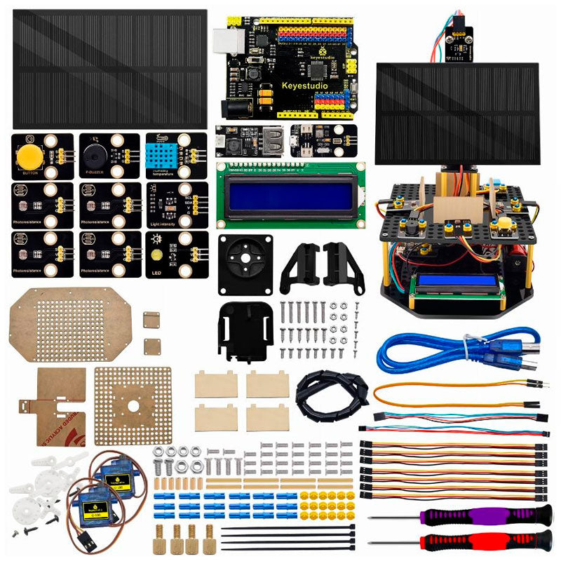 Carregar imagem para visualizador de galeria, Kit Smart carregamento solar STEAM Arduino Keyestudio
