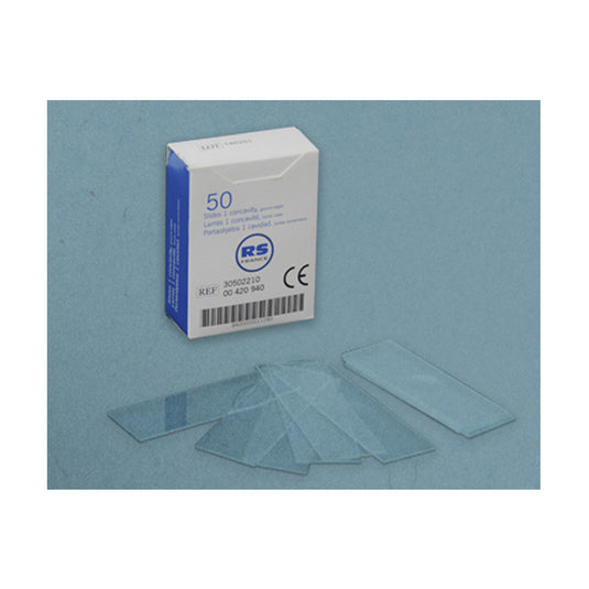 Caixa de 50 lâminas de vidro com 1 cavidade