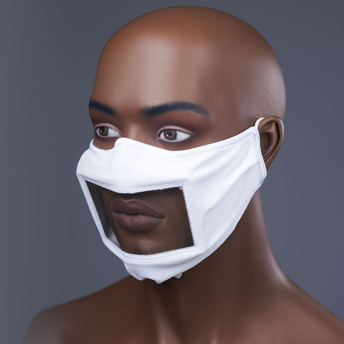 Máscara Social Transparente branca