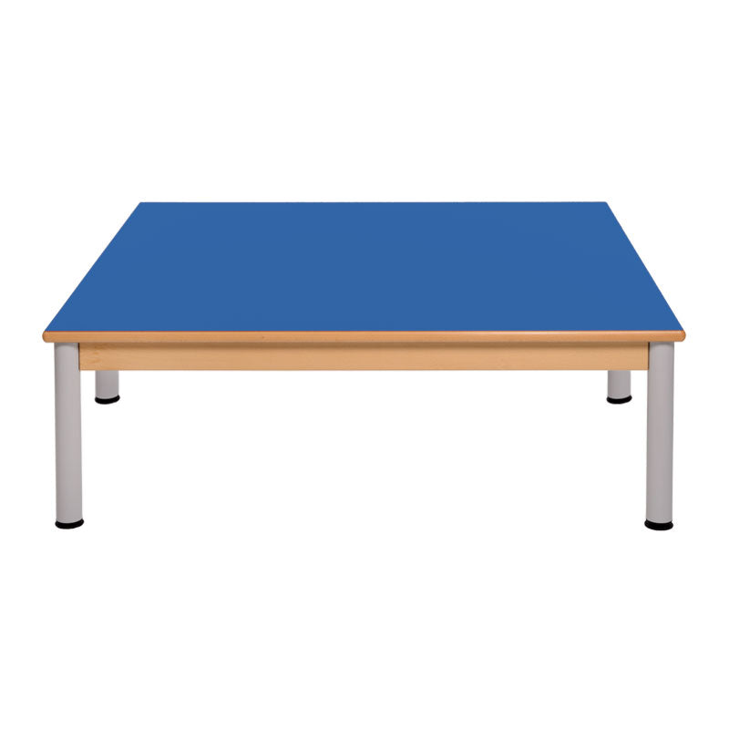 Load image into Gallery viewer, Group table with wooden structure and metal legs