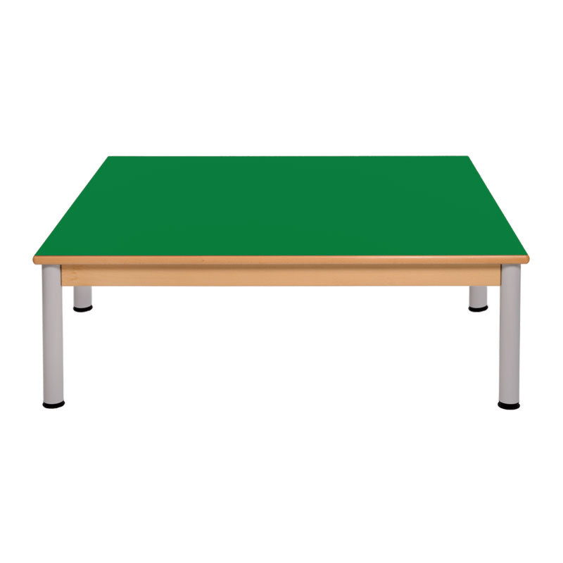 Load image into Gallery viewer, Group table with wooden structure and metal legs
