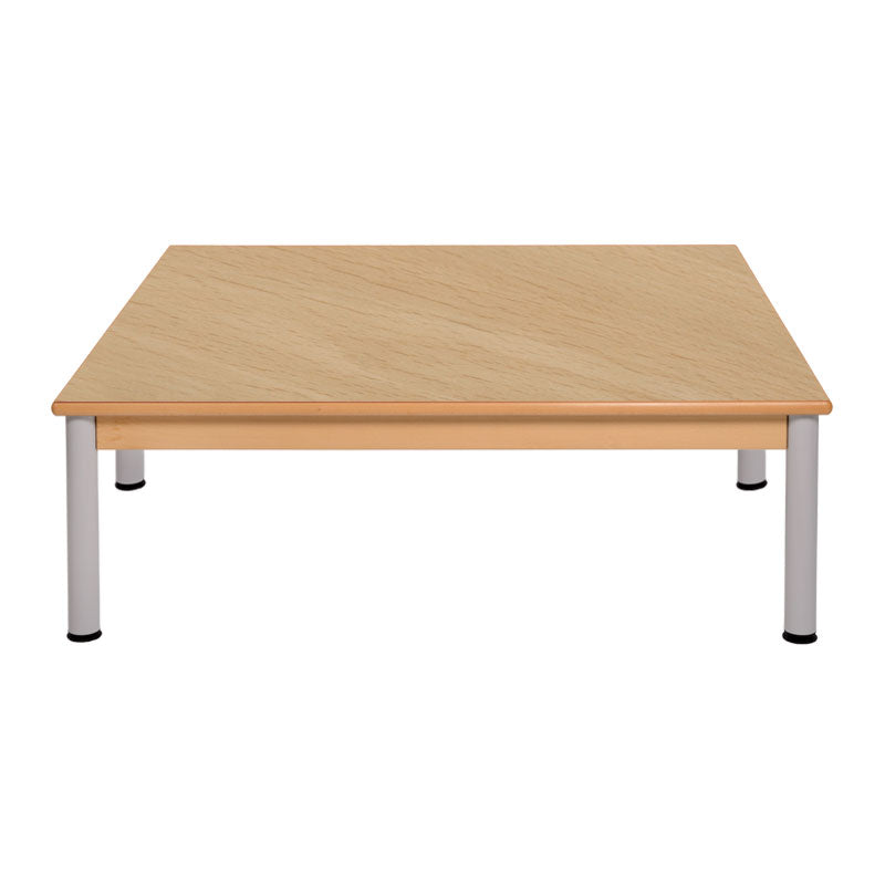 Load image into Gallery viewer, Group table with wooden structure and metal legs