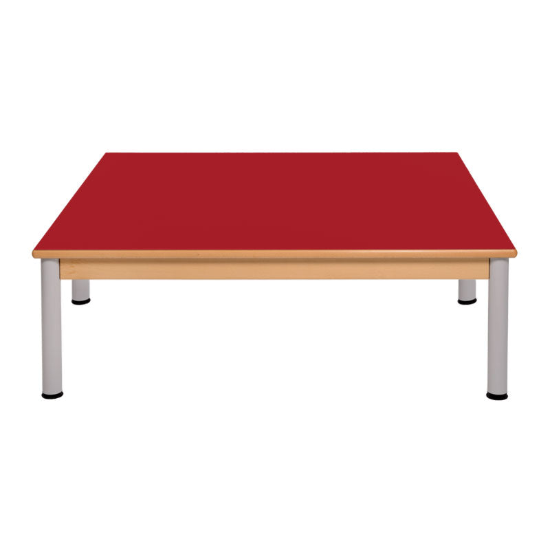Load image into Gallery viewer, Group table with wooden structure and metal legs