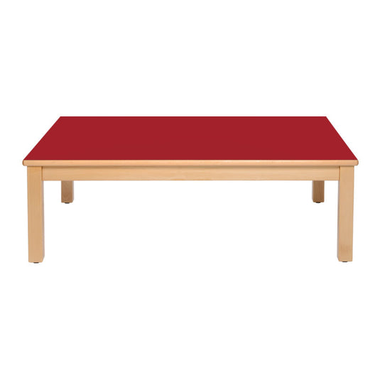 Mesa múltipla com estrutura e pernas em madeira