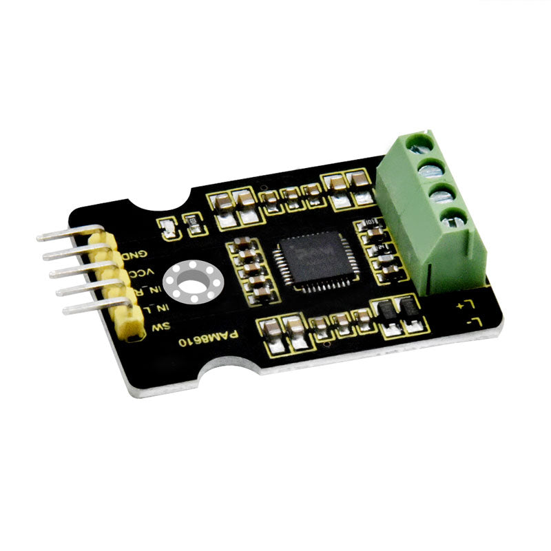 Carregar imagem para visualizador de galeria, Módulo de audio stereo de canal duplo PAM8610 com placa digital amplificadora Keyestudio