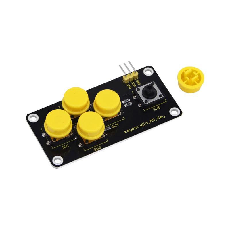 Carregar imagem para visualizador de galeria, Módulo de botão AD KEY para Arduino Keyestudio