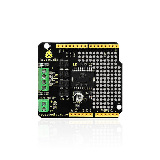 Shield controlador de motor L298P puente H para Arduino Keyestudio