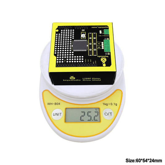 Shield controlador de motor L298P puente H para Arduino Keyestudio