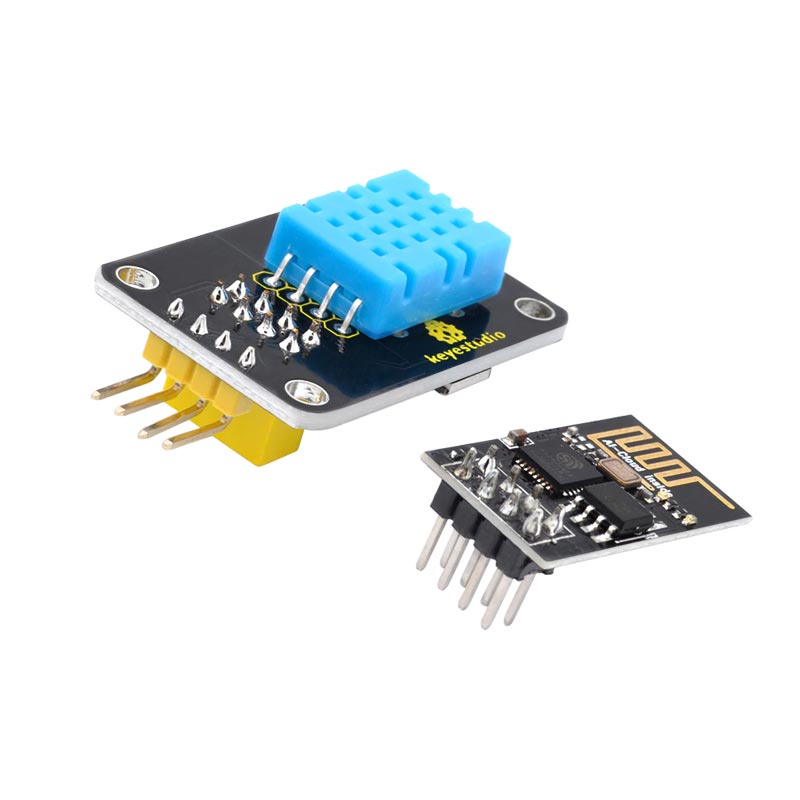 Load image into Gallery viewer, Temperature and Humidity Module ESP-01 DHT11 + ESP 8266 WIFI Arduino Keyestudio