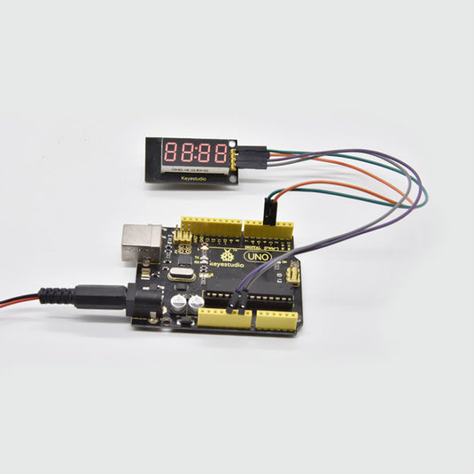 Módulo display 4 dígitos LED TM1637 para Arduino Keyestudio