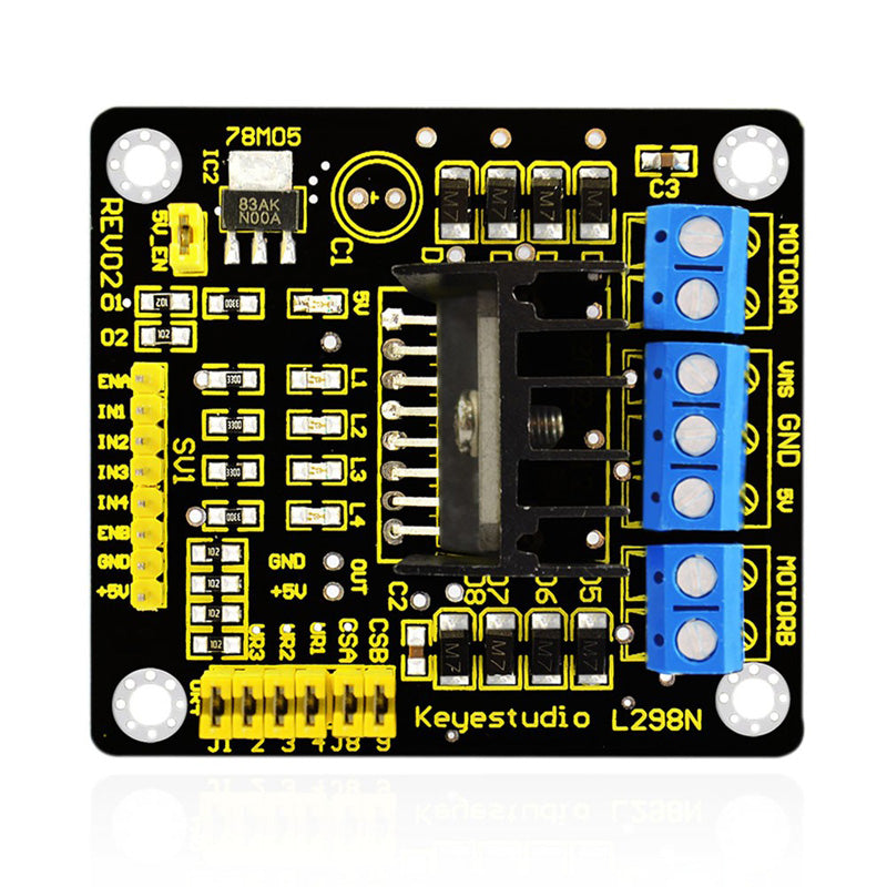 Carregar imagem para visualizador de galeria, Módulo Drive Motor ponte H L298N para Arduino Keyestudio