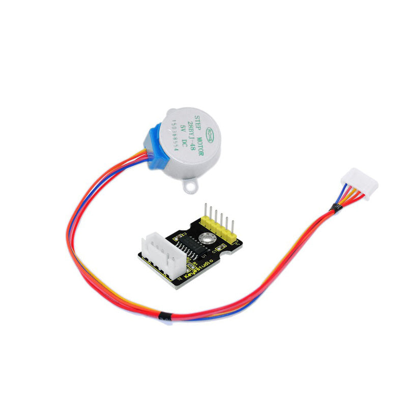 Carregar imagem para visualizador de galeria, Módulo driver motor stepper 5V + motor stepper Keyestudio
