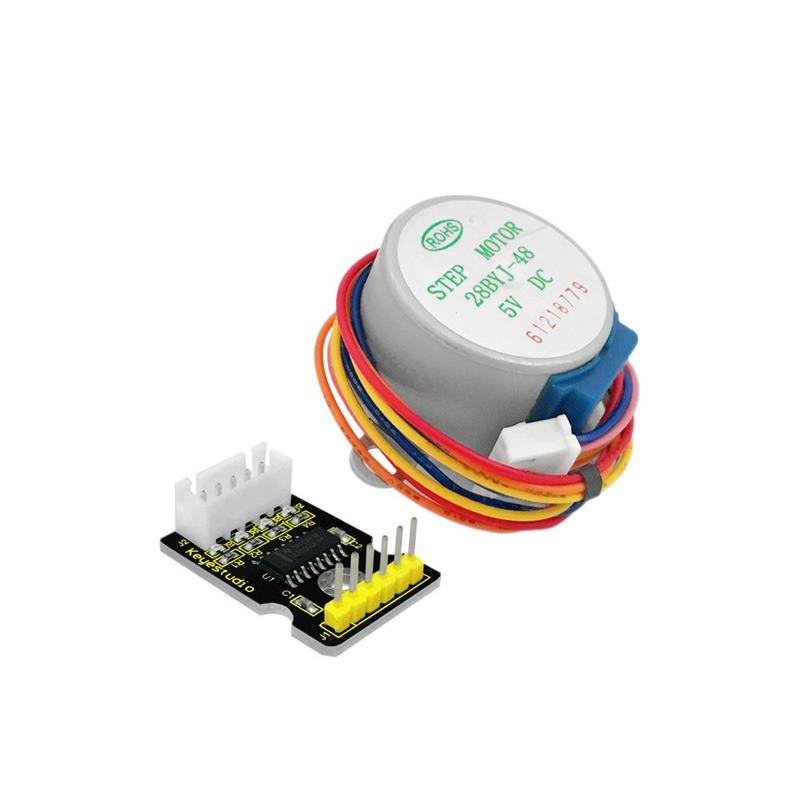Carregar imagem para visualizador de galeria, Módulo driver motor stepper 5V + motor stepper Keyestudio