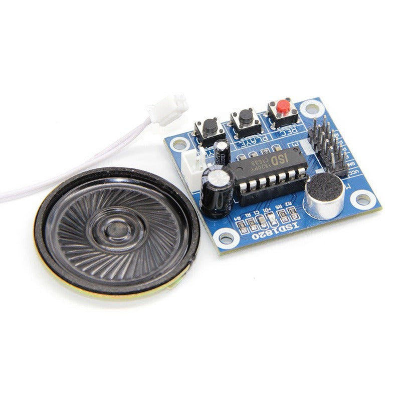 Carregar imagem para visualizador de galeria, Módulo gravador de voz ISD1820 com microfone som áudio altifalante para Arduino