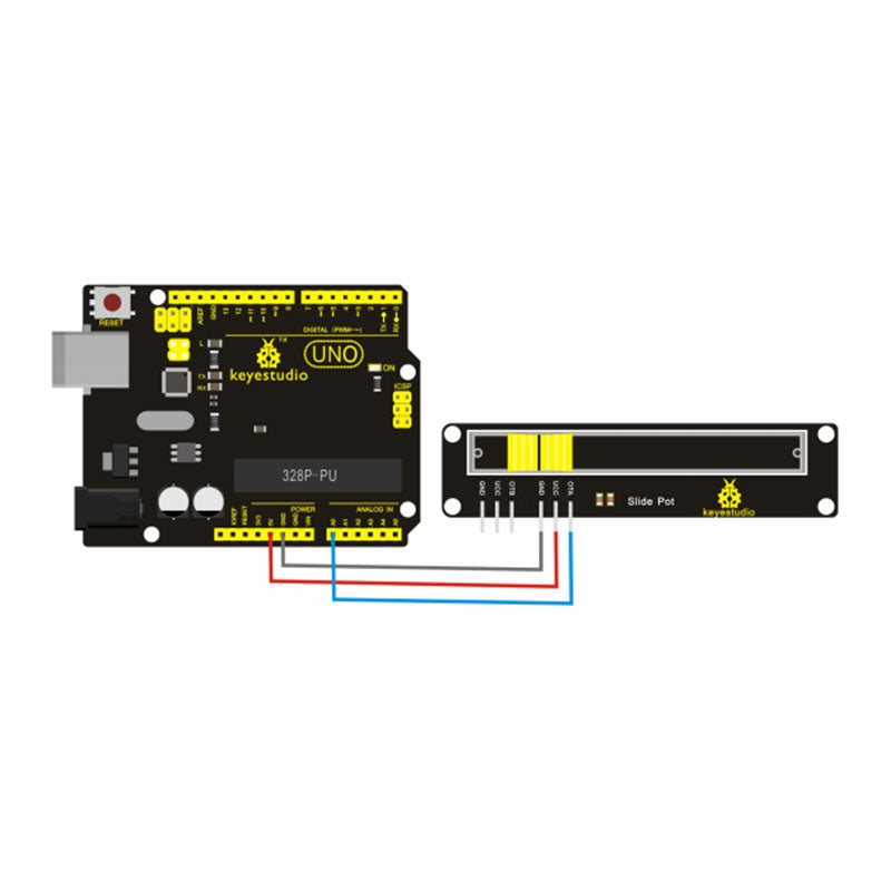 Load image into Gallery viewer, Sliding potentiometer module for Arduino