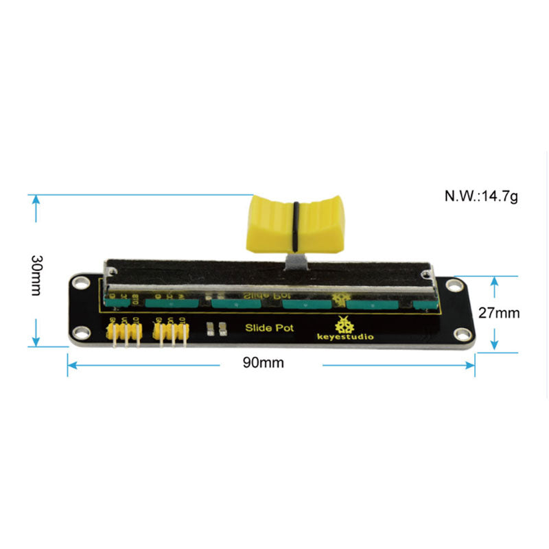 Load image into Gallery viewer, Sliding potentiometer module for Arduino