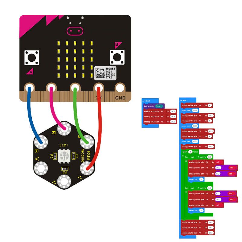 Load image into Gallery viewer, RGB Module 5050 Micro:bit Keyestudio