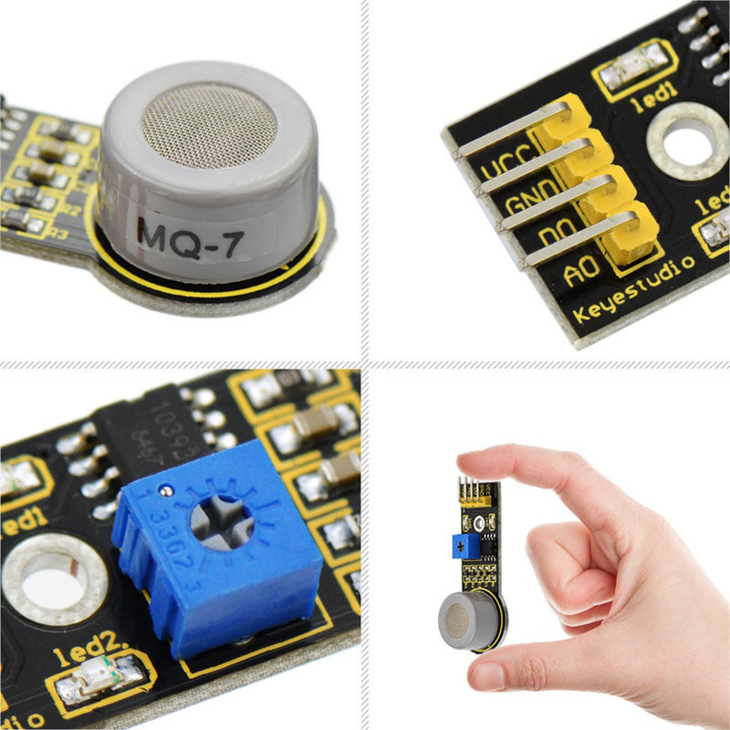 Cargue la imagen en el visor de la galería, Módulo de sensor de gas de monóxido de carbono (MQ-7) para Arduino Keyestudio