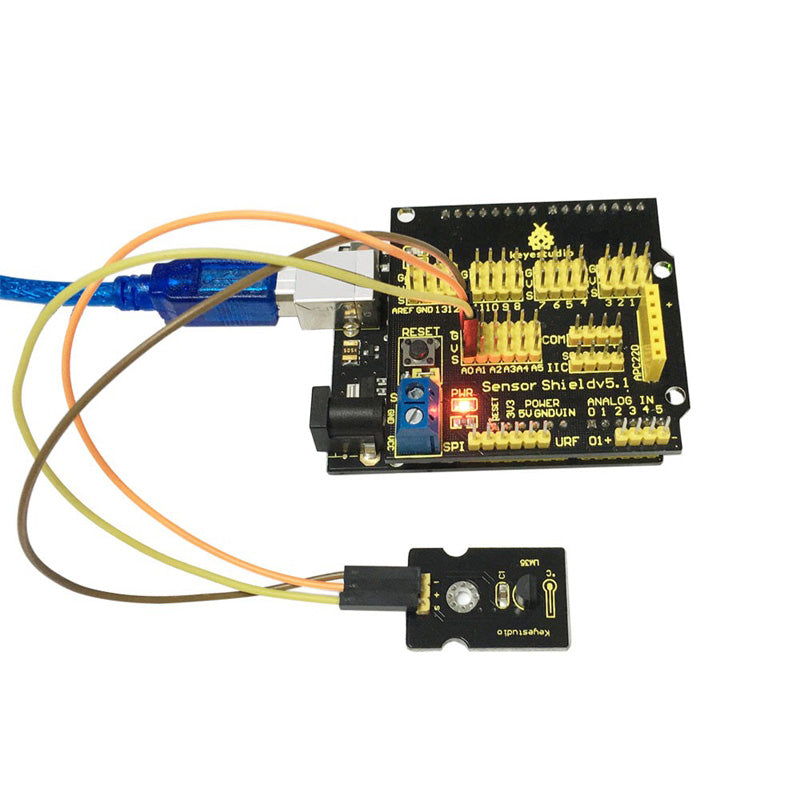 Cargue la imagen en el visor de la galería, Módulo de sensor de temperatura lineal LM35 para Arduino Keyestudio