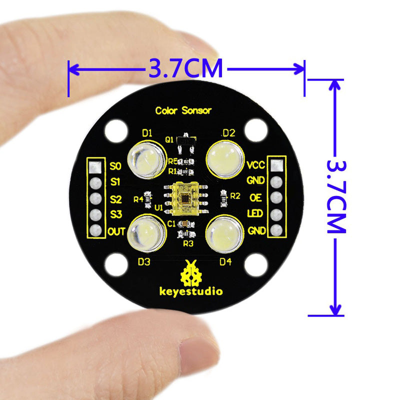 Carregar imagem para visualizador de galeria, Módulo sensor reconhecimento de cor para Arduino Keyestudio