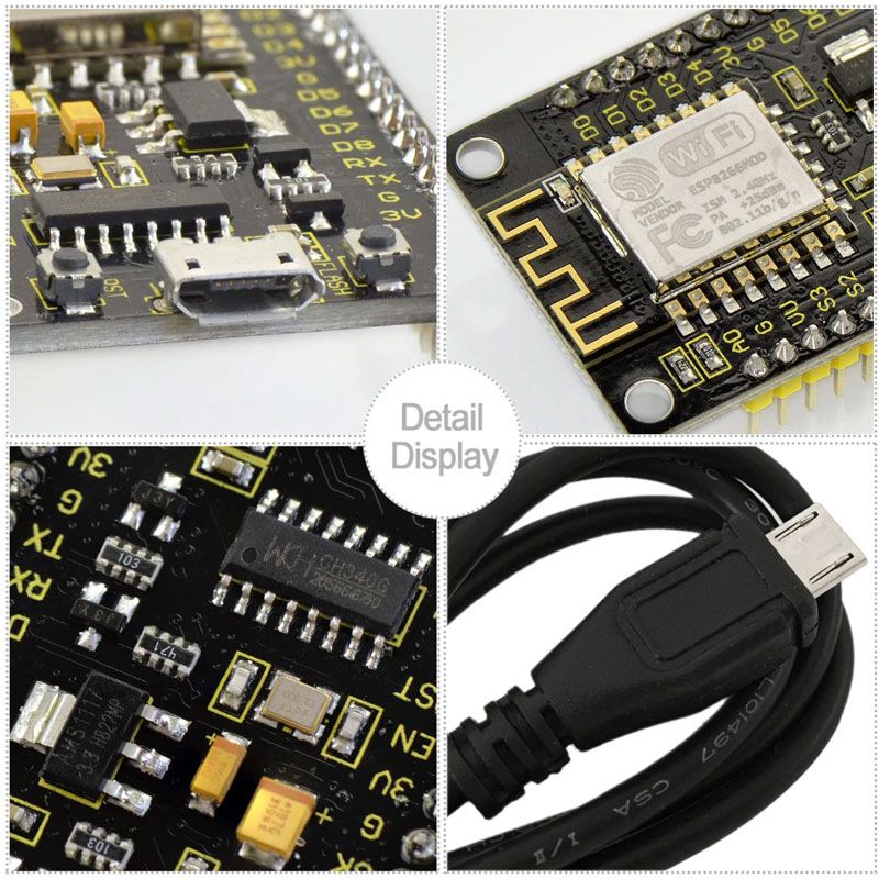 Cargue la imagen en el visor de la galería, Módulo Wifi ESP8266 CH340G Keyestudio