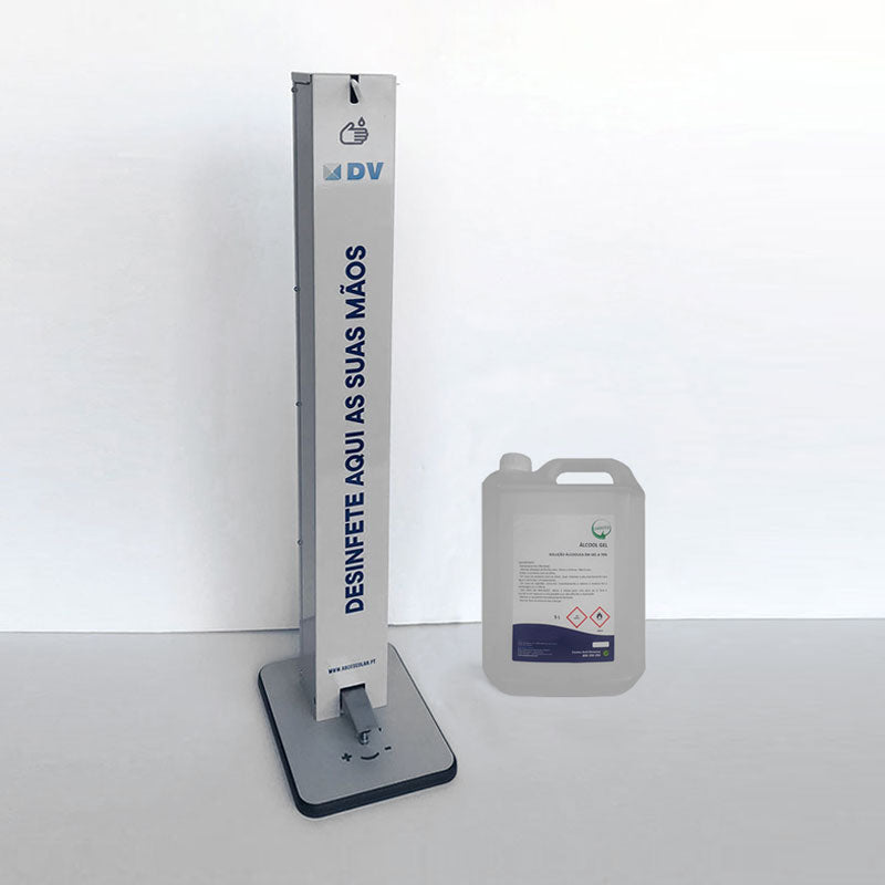 Carregar imagem para visualizador de galeria, Pack Dispensador de Pedal + Álcool Gel 5L