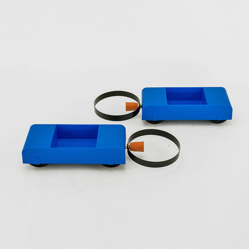 Carregar imagem para visualizador de galeria, Par de carrinhos simples de baixo atrito para colisões