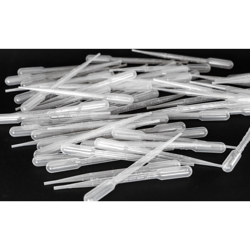 Load image into Gallery viewer, Pasteur pipettes 3mL non-sterile graduated 16cm (50 units)