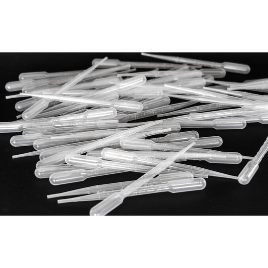 Pasteur pipettes 3mL non-sterile graduated 16cm (50 units)