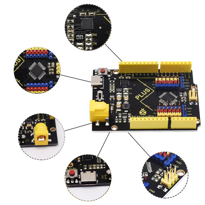 Cargue la imagen en el visor de la galería, Placa controladora UNO R3 Plus para Arduino