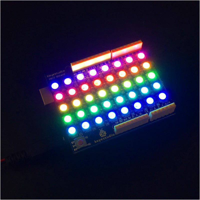 Carregar imagem para visualizador de galeria, Shield Matriz 40 LEDs RGB para Arduino Keyestudio
