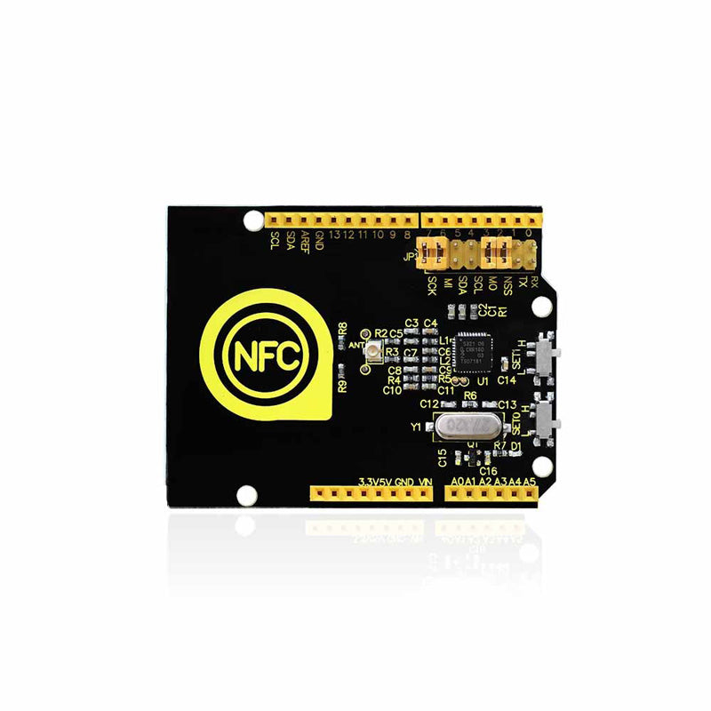 Carregar imagem para visualizador de galeria, Shield controlador PN532 NFC/RFID para Arduino Keyestudio
