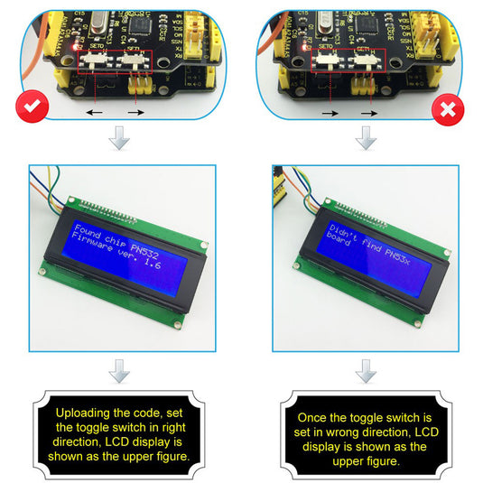 Escudo de controlador PN532 NFC/RFID para Arduino Keyestudio