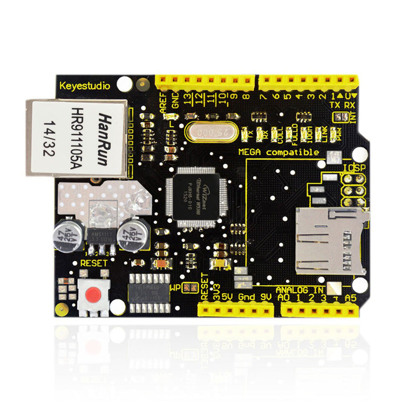 Load image into Gallery viewer, W5100 Ethernet Shield for Arduino Keyestudio