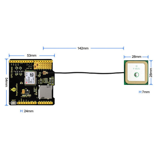 Escudo GPS para Arduino Keyestudio