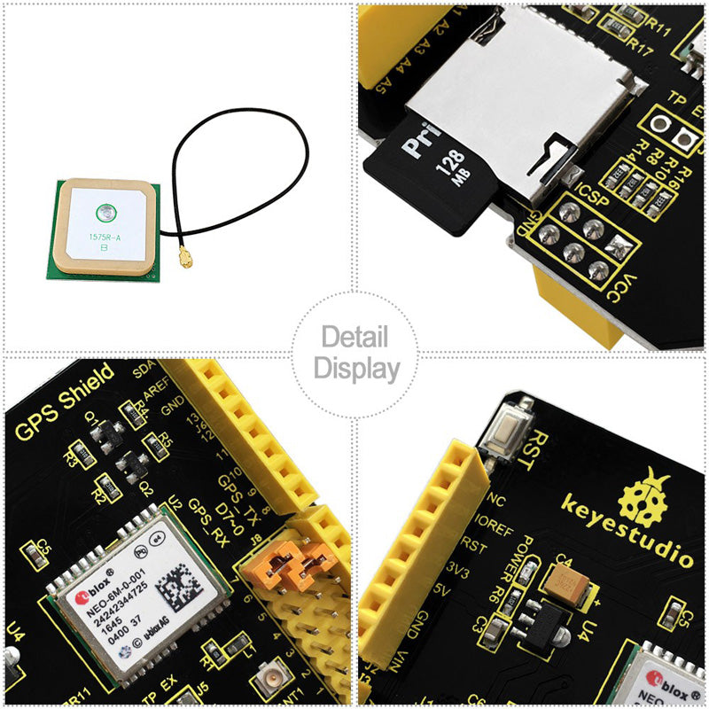 Carregar imagem para visualizador de galeria, Shield GPS para Arduino Keyestudio
