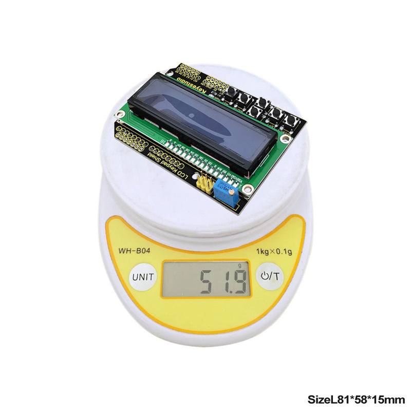 Carregar imagem para visualizador de galeria, Shield Display LCD 16 x 2 para Arduino Keyestudio
