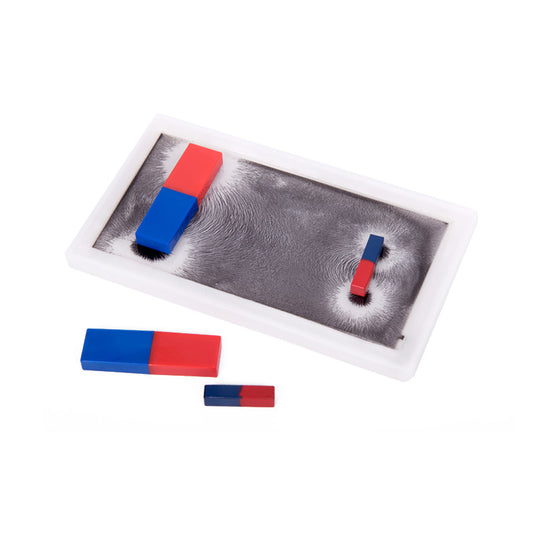 Transparent plate for studying magnetic fields