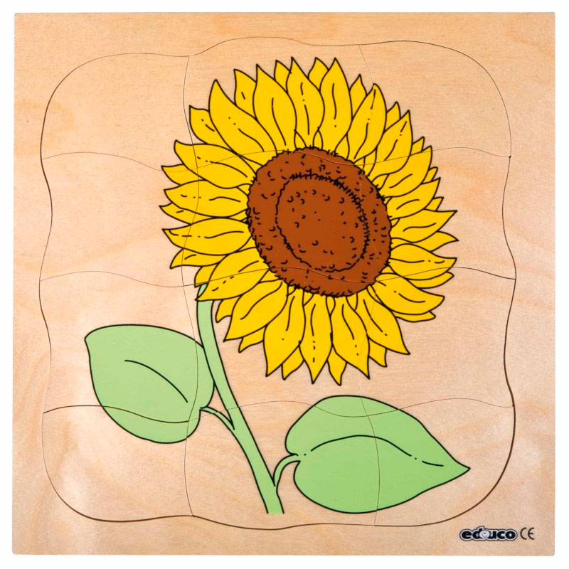 Cargue la imagen en el visor de la galería, Rompecabezas de secuencia de crecimiento de girasol