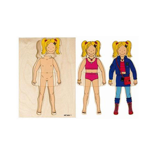 Puzzle esquema corporal menina
