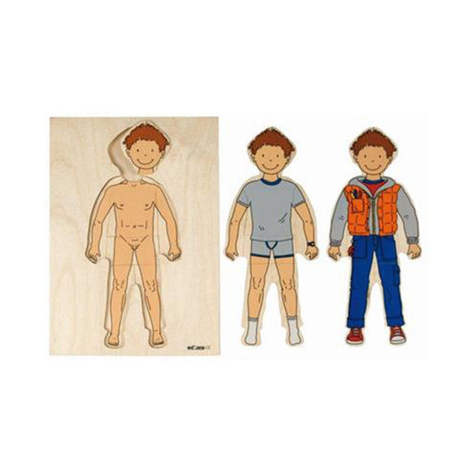 Rompecabezas de diagrama de cuerpo de niño